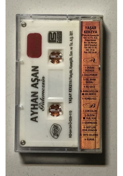 Ayhan Aşan Gidemezsin Kaset Orjinal Dönem Baskı