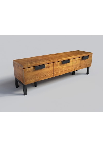Ntconcept Uni Masif Ahşap Tv Stand -ntmats5580a 140 Cm Tek Renk