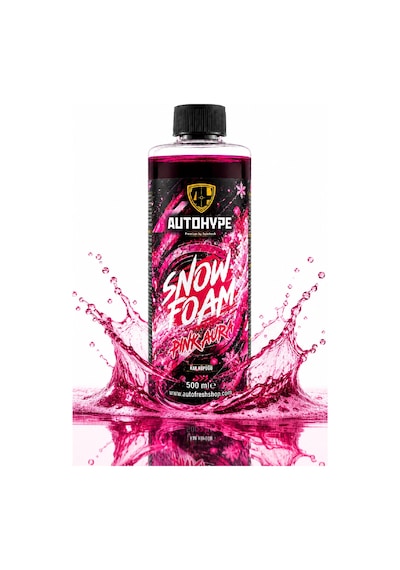 Snow Foam Pink Aura 500 Ml Konsantre Pembe Köpük Oto Ön Yıkama Şampuanı Yoğun Köpük