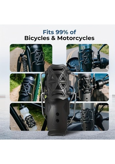 H371 Universal Bisiklet Termos Tutucu 360 Dönebilen Motosiklet Suluk Gidon Tipi Bardak Tutucu 1.26-3.2 Çok Renkli