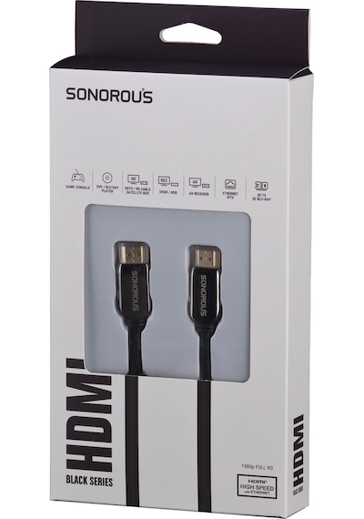 Sonorous Black Series 4K Hdmi Kablo Ultra Hd 2 Metre Kablo