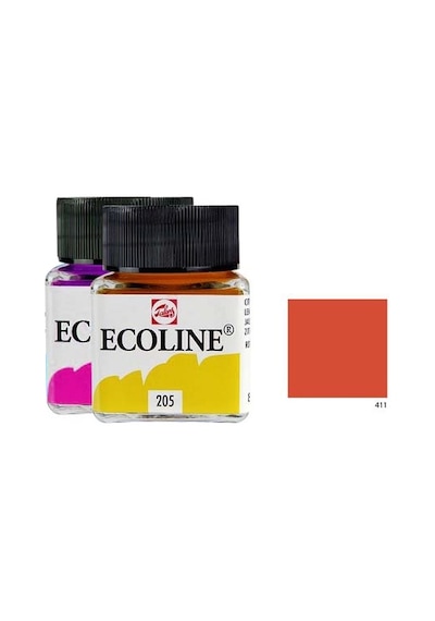 Talens Ecoline Sıvı Suluboya 30ml - Burnt Sienna 411
