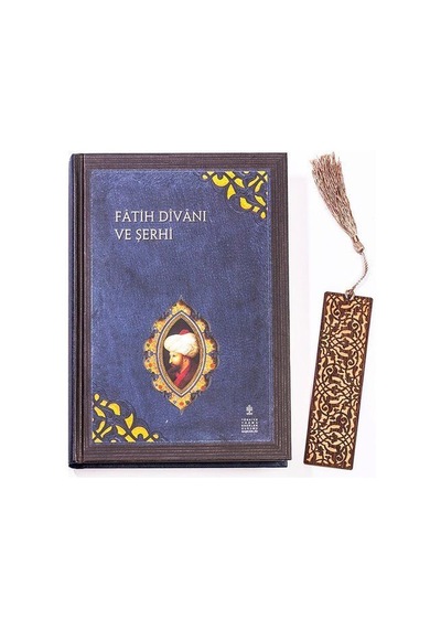 Fatih Divanı ve Şerhi (Ciltli) + Ahşap Ayraç - Lale - Rölyef C...