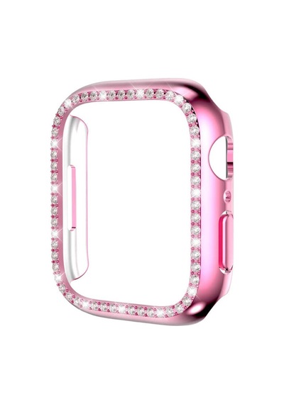 Apple Uyumlu  Watch 42 MM Kenar Taşlı Ekran Koruyuculu Kasa Koruyucu