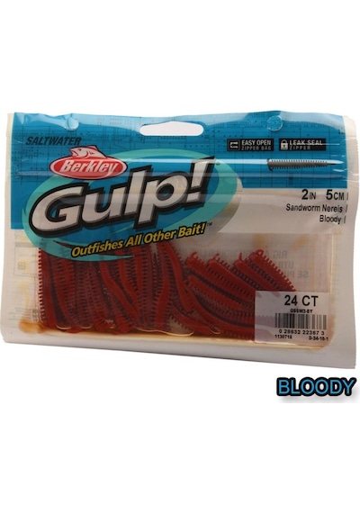 Berkley Gulp Alive Sandworm 5cm 2inç 24ct Silikon Yem