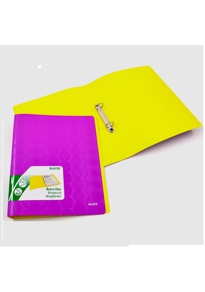 Leıtz 4517-65 Plastik 2 Halkalı Dosya Mor Hece Kırtasiye Merkez