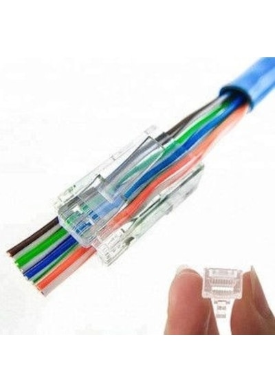 Yeni Nesil Rj45 Jak 10 Lu Cat 6 Açık Uclu