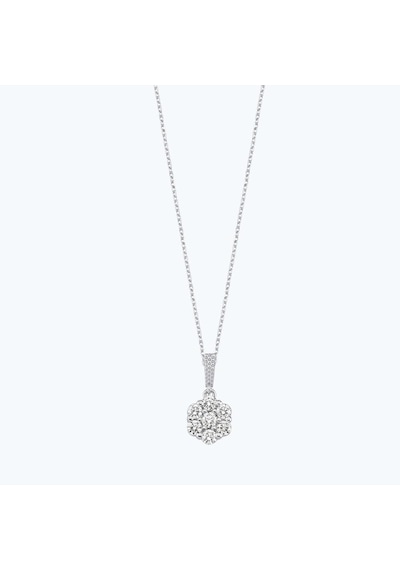 Altınbaş Pırlanta Bouquet Kolye Erm1168-14k Beyaz