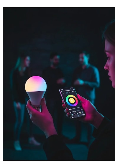 Akıllı Rgb+cct Led Ampul L Wıfı Özelliği L 9w A+ Enerji Tasarruflu Lamba Ev Dekor 1