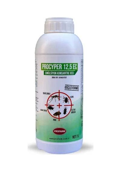 Profarm Procyper 12.5 Ec 1 Lt Genel Haşere Ilacı ( Bit,Pire,Kene,Kalöriferler Böceği,Sivrisinek,Kar