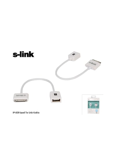 S-LINK IP-820 Apple Uyumlu iPad  TO USB DİŞİ KABLO