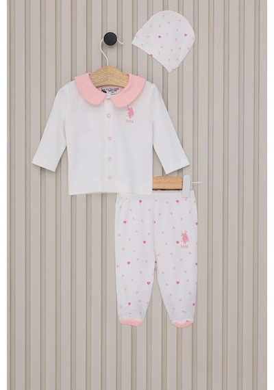 U.S. Polo Assn. Kız Bebek Beyaz Takım 5274-45899 Beyaz
