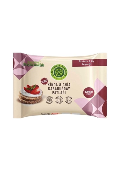 Glütensiz Fabrika Kinoa Ve Chiali Karabuğday Patlağı 24 G