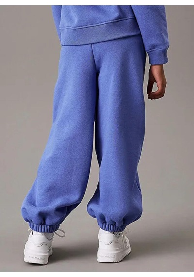 Calvin Klein Ck Logo Fleece Jogge, C6d Mavi Kız Çocuk Eşofman Altı