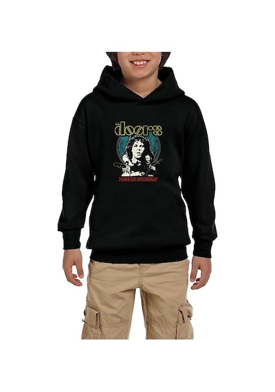 Zepplin Giyim The Doors Live in Concert Siyah Çocuk Kapşonlu Sweatshirt Siyah