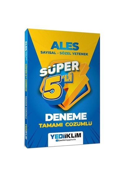 Yediiklim 2027 Ales Süper 5 Deneme Çözümlü