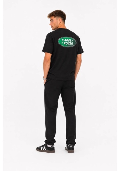 Hzr Wear Erkek Grafik Baskılı Bisiklet Yaka %100 Pamuk Tişört Orta Kalın Unisex Tişört Siyah