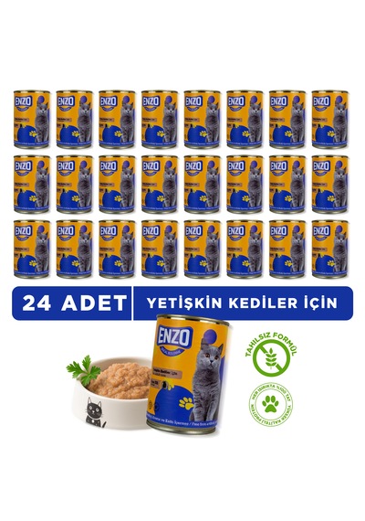 Dana Etli Konserve Yaş Kedi Maması 400 Gr X 24
