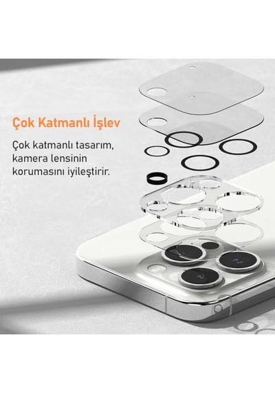Camera Lens 2 Adet Kamera Lens Protector 16 Pro Max 16 Pro