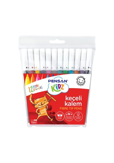 Pensan Kidz Keçeli Boya Kalemi 12 Renk
