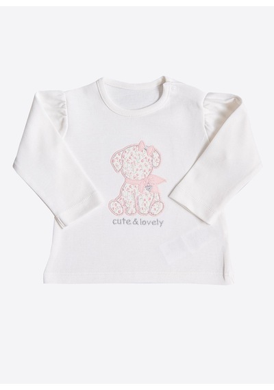 KitiKate Organik Cute Lovely Sweat Ekru
