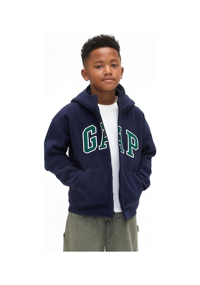 Gap Erkek Çocuk Vintagesoft Gap Logo Fermuarlı Sweatshirt - 801449-11341 Lacivert