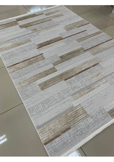 Padişah Halı Eternity 79817 020 Serisi Akrilik Salon Oturma Odası Halısı Krem - Kahve