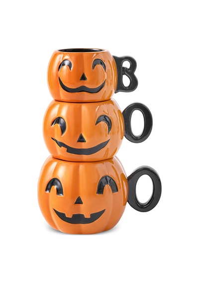 Karaca Halloween Boo Mug 3'lü Set Turuncu