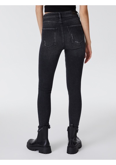 Natalie Skinny Fit Kadın Pantolon Antrasit