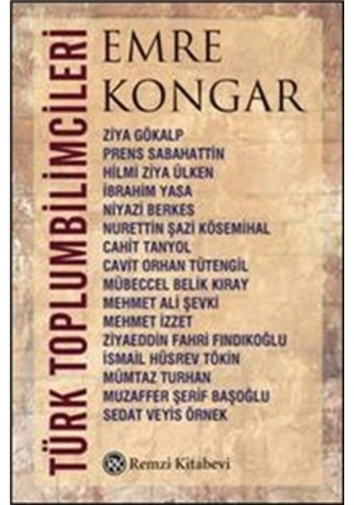 Türk Toplumbilimcileri Emre Kongar 2.EL TEMİZ remzi