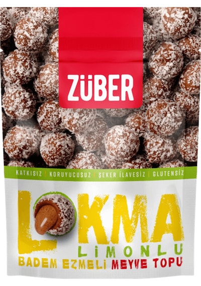 Züber Lokma Limonlu Badem Ezmeli Meyve Top 96 G