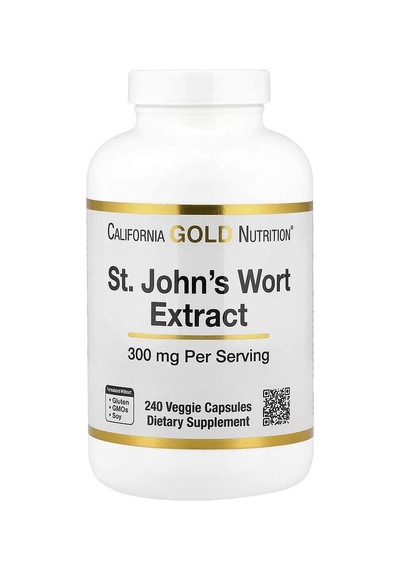 California Gold Nutrition, St John's Wort Extract, 300 Mg, 240 Veggie Capsules