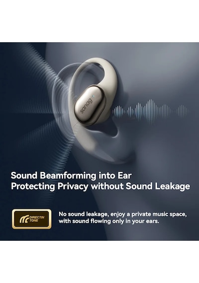 Sanag C16s Bluetooth 5.4 Kablosuz Kulaklık Açık Kulak Ows Kulaklık Hifi Ses Bej