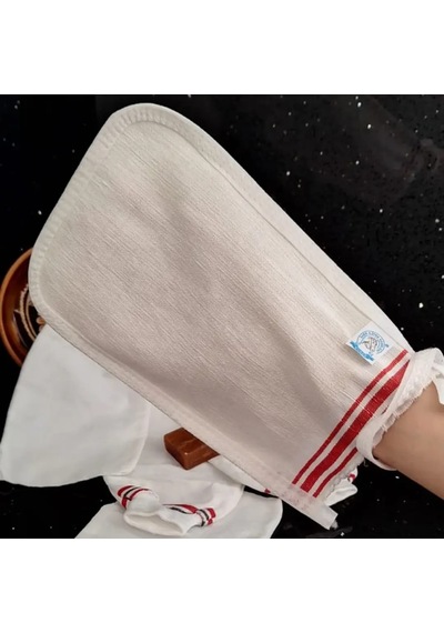 Banyo Askeri Kese Seti-5 Adet-banyo Ve Duş Kesesi-doğal Dokuma