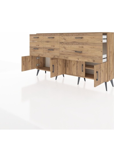 Arges Konsol Tek Raflı 6 Çekmeceli 4 Kapaklı 176x30x99 Çam-çam Atlas Çam - Atlas Çam Arges Konsol Tek Raflı 6 Çekmeceli 4 Kapaklı 176x30x99 Çam-çam Atlas Çam - Atlas Çam