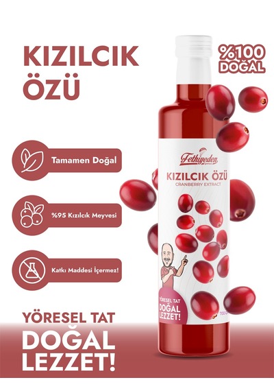 Fethiyeden Gelsin Organik Kızılcık Özü 700 Gr -doğal Ve Katkısız- Şifa Kaynağı