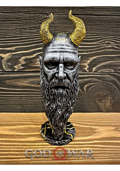 God Of War Ragnarok Kratos Mimir 20cm Gümüş Renk Polyester Figür