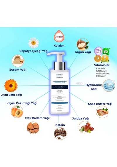 Yoğun Nemlendirici Panthenol Yüz Ve Vücut Kremi 3'lü Set Kuru Ve Hassas Ciltlere 24 Saat Bakım - Organik Argan Yağı, Shea Butter Yağı, Propolis Ve Collagen İçerikli