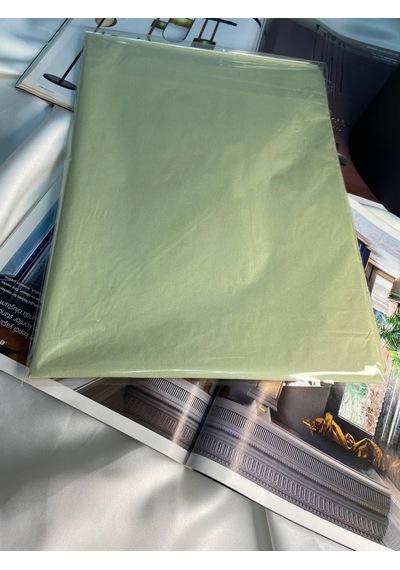 Açık Yeşil Pelür Kağıdı Tissue Paper Carta Velina 50x70 Cm - 5 Adet