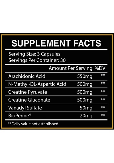 Centurion Labz Warpath Creatine Daa Aspartic Acid+vanadyl Sulf. 90 Kapsül