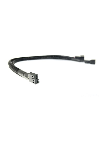 2 Port Fan Çoklayıcı 4 Pin PWM Fan Kontrol Kablosu 4P Dişi 3+4p