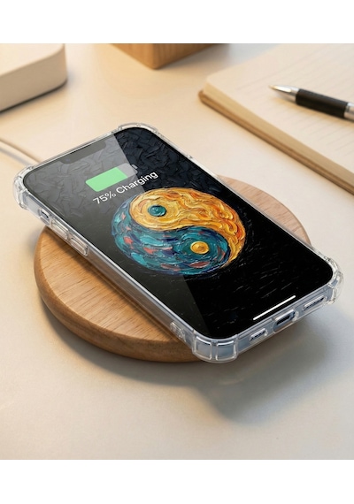 Printify Infinix Note 50 Pro İle Uyumlu Şeffaf Silikon Kılıf Uv Baskılı Esnek Tpu Kapak Çözüm No6