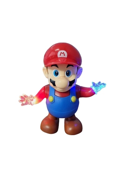 TıfılToys Dans Eden Işıklı Süper Mario Oyuncak - Müzikli Ve Hareketli 22 Cm Aksiyon Figürü