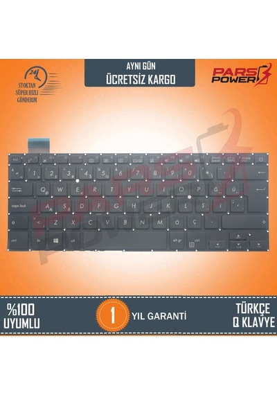 Asus Uyumlu X407Ma-Bv016T. X407Ub-Bv234 Klavye Siyah Tr Siyah - Büyük Enter