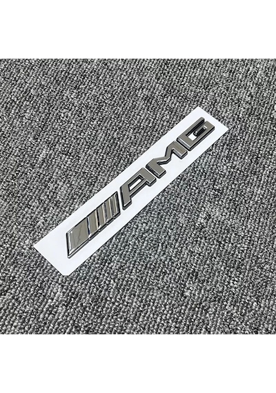Özel Tasarım Amg Krom Dışı Piano Black Şeritli Bagaj Yazısı Arması Logosu 3m 3d Abs Mercedes 310