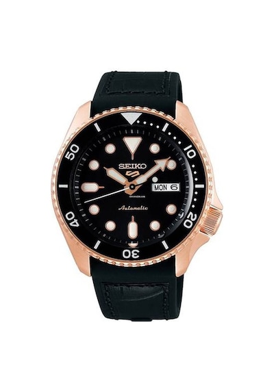 Seiko Srpd76k Otomatik Silikon Siyah 10 Atm 43 Mm Erkek Kol Saati Rose Gold