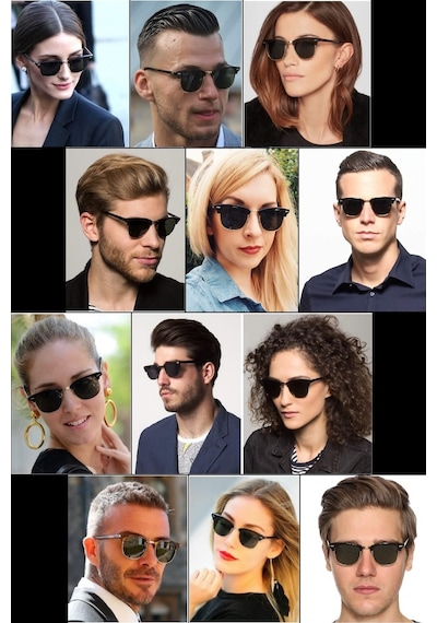 Di Caprio Dc2037Black Polarize Camlı Clubmaster Kadın Güneş Gözlüğü