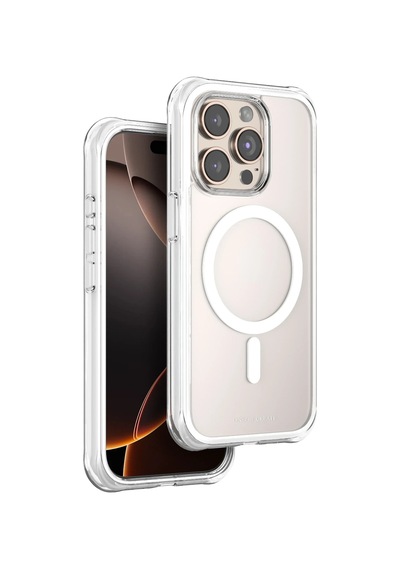 Gld-spt- Onegif Apple Uyumlu iPhone 15 Pro Max Hulk Magsafe Kapak - Beyaz