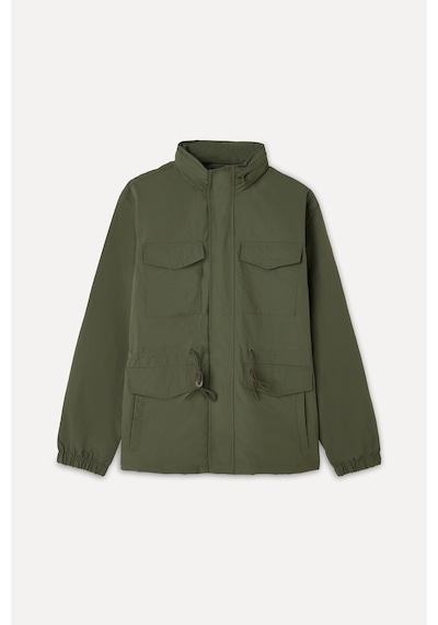 Mudo Erkek Erkek Haki Gizli Kapüşonlu Çok Cepli Kısa Mont 1265658
