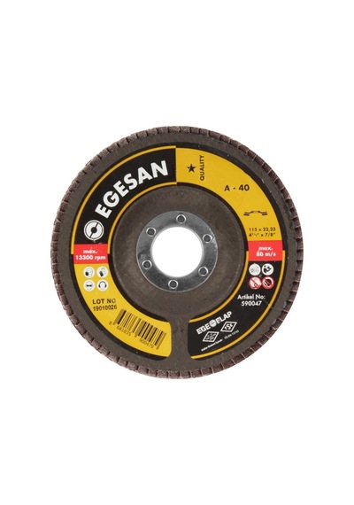 Egesan Quality 115 Flap Disk Zr 40 Kum